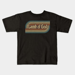 Lamb of God Vintage Stripes Kids T-Shirt